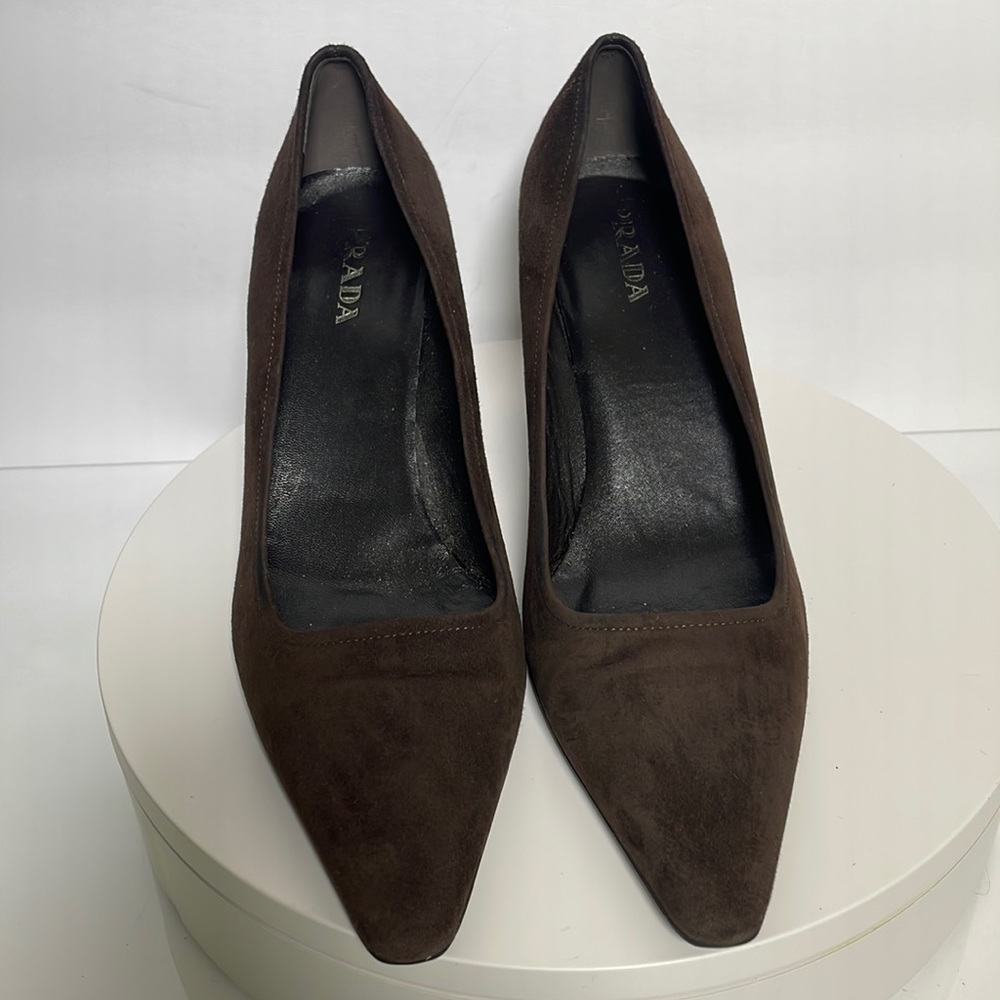 Prada  brown heels EU 40 according to size tables US 9.5 see pictures please - Picture 2 of 11